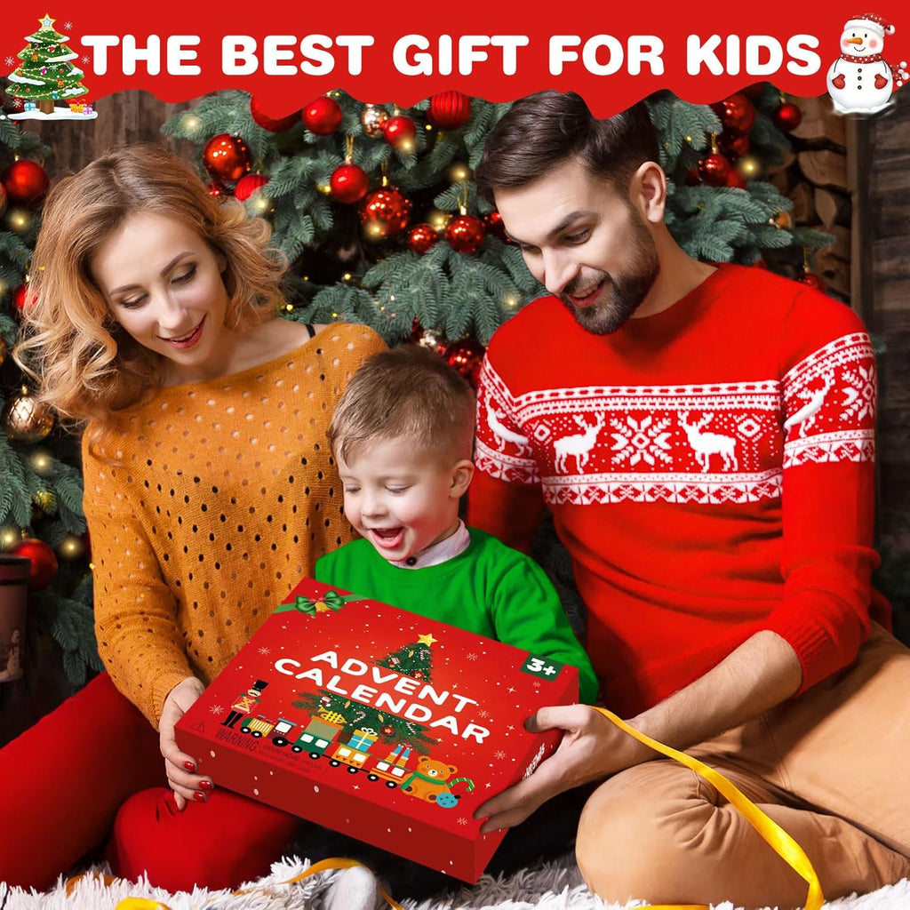 Magnetic Wooden Animal Train Set by Toddler | 24-Day Christmas Advent Calendar for Kids