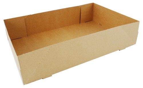 Southern Champion Tray 1250 #1 Kraft Paperboard One Piece Donut Tray, 13-1/2" Length x 9" Width x 3" Height (Case of 250)