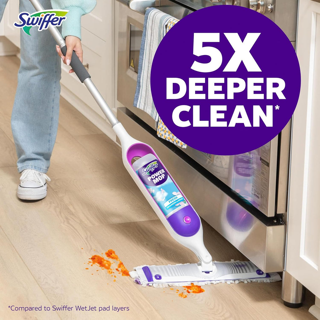 Swiffer PowerMop Multi-Surface Mopping Pad Refills - 11 Count for Effective Floor Cleaning