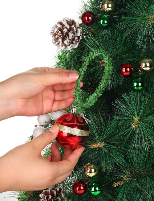 108Ft Christmas Artificial Miniature Pine Garlands, Realistic Mini Pine Greenery Roping Garland for Christmas Crafts Indoor Outdoor Decoration(18Ft x 6 Rolls)