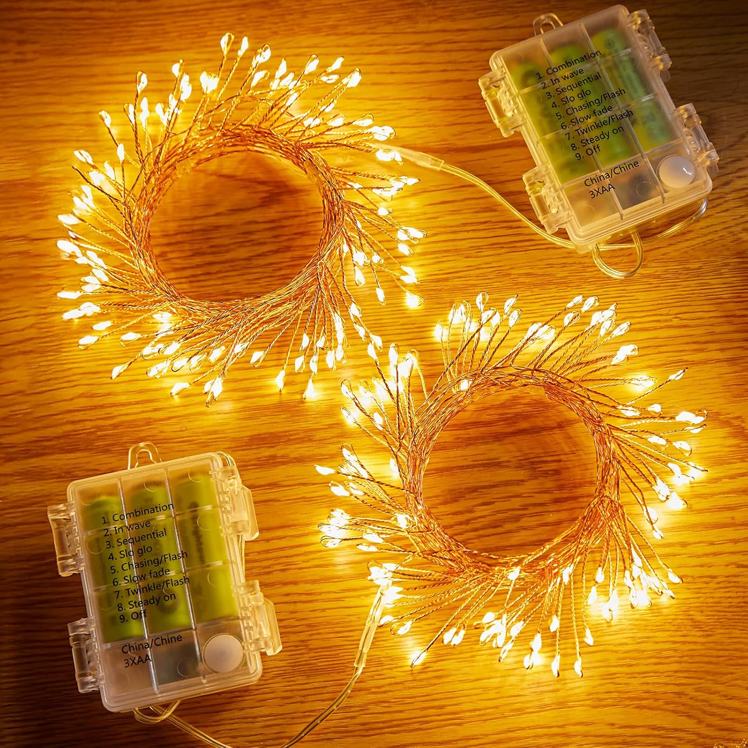 Skiennix Fairy Lights - 5Ft Battery Operated Twinkle Lights with Remote | 60 LEDs Copper Wire for Indoor/Outdoor Decor