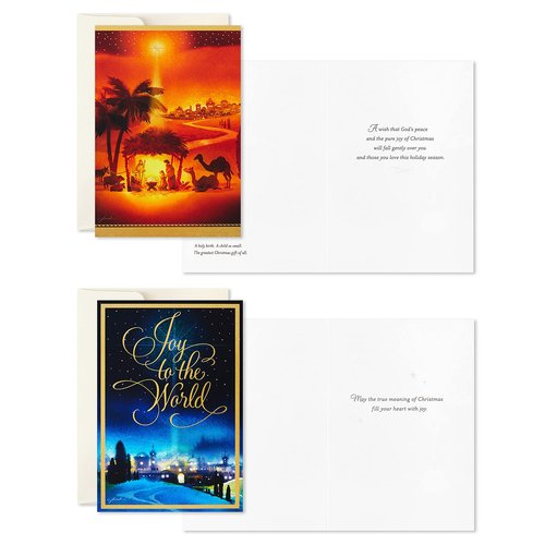 Hallmark Religious Boxed Christmas Cards Assortment, Nativity (40 Cards and Envelopes)
