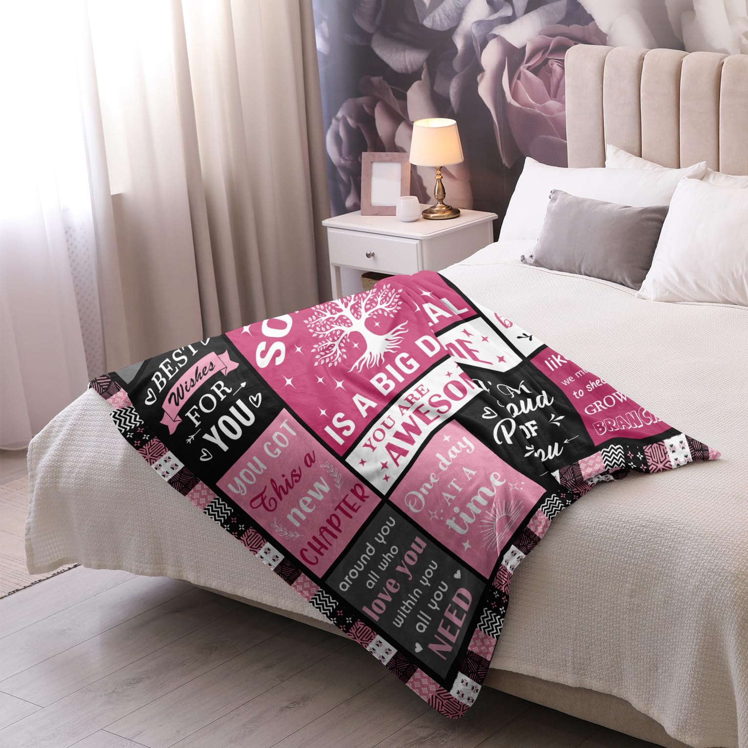 kituzol Sobriety Gifts for Women, Sober Blanket, Addiction Recovery Gift, 1 Year Sober Gift Ideas, AA Gifts Sobriety for Women 60"X50"