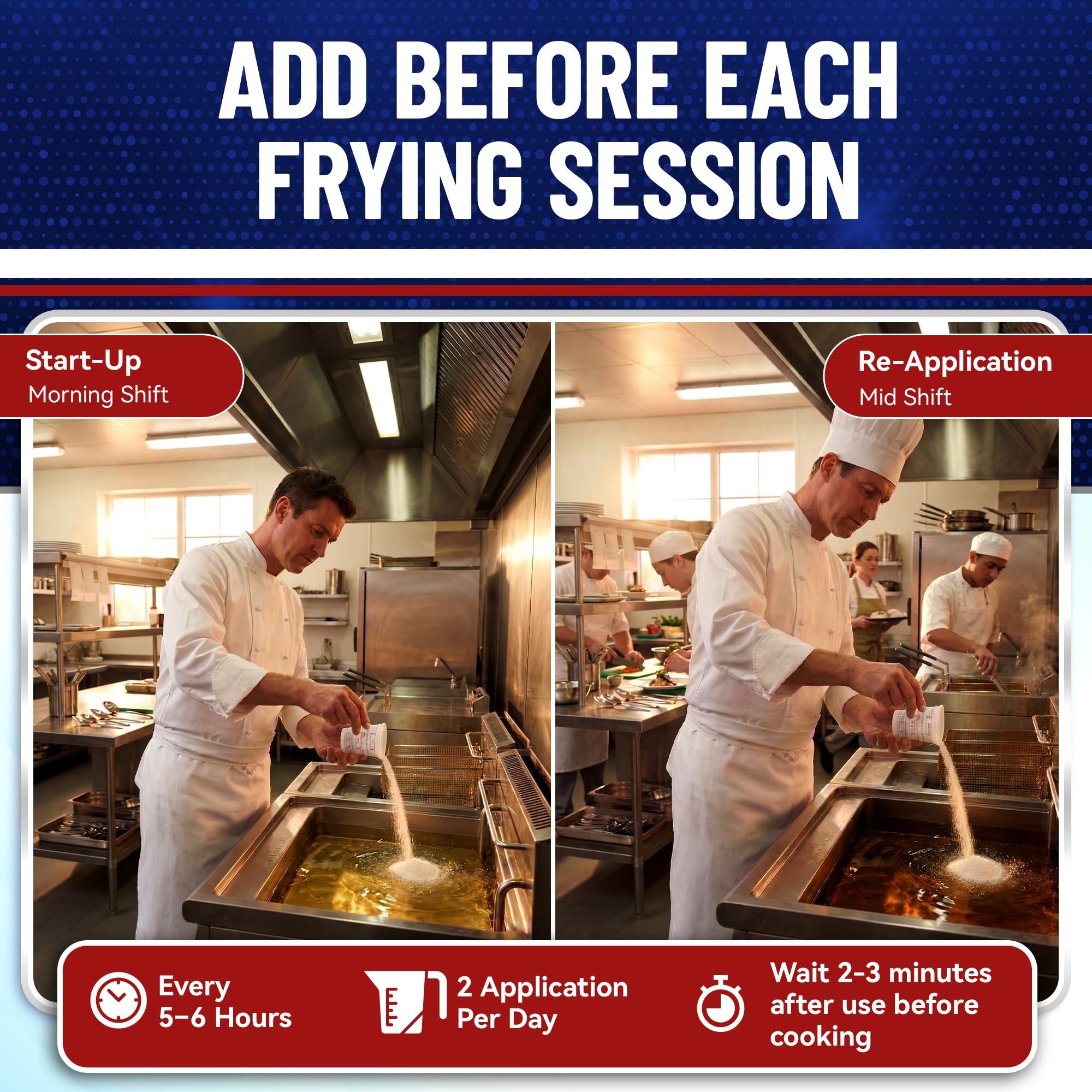 MirOil L103 Fry Powder Oil Stabilizer and Filter Aid, Case of 3 Gallons of Fry Powder, Remove Fryer Oil Contaminant, Save Grease & Remove Carbon Deposits, Reduce Usage, Deep Fryer Cooking Grease Saver
