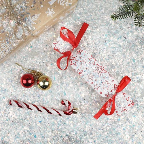 FOIMAS Artificial Flake Snow - Sparkling Fake Snow Powder for Christmas Party Decorations | 7.05 Ounces