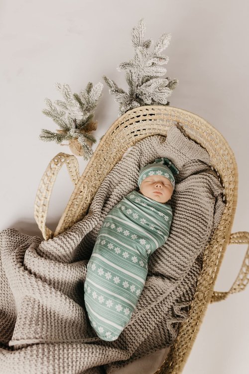 Copper Pearl Large Premium Knit Baby Swaddle Receiving Blanket Knit