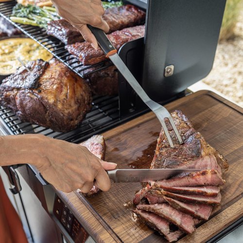 Traeger BAC791 Stainless Steel BBQ Fork Grill Accessory With Dishwasher Safe Handle