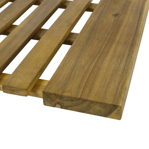 JONATHAN Y Acacia Wood Slat Indoor/Outdoor Bath Mat Natural 16"X26", Paige Modern Classic for Shower Mat for Bathroom Bathtub, Door, Spa, Sauna or Garden MAT1000A