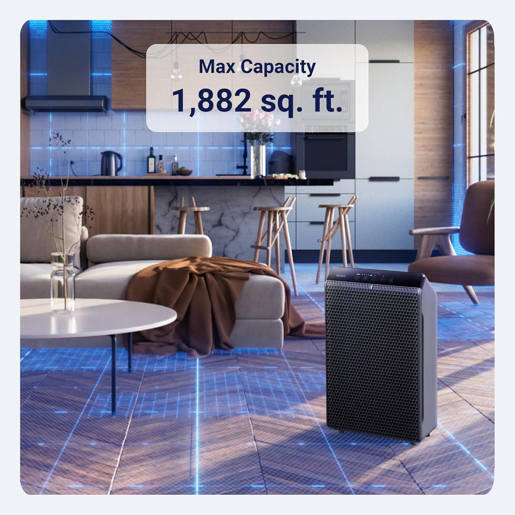 WINIX 5520 Air Purifier - True HEPA Filter & Air Quality Monitor for Large Rooms Up to 1882 Ft²