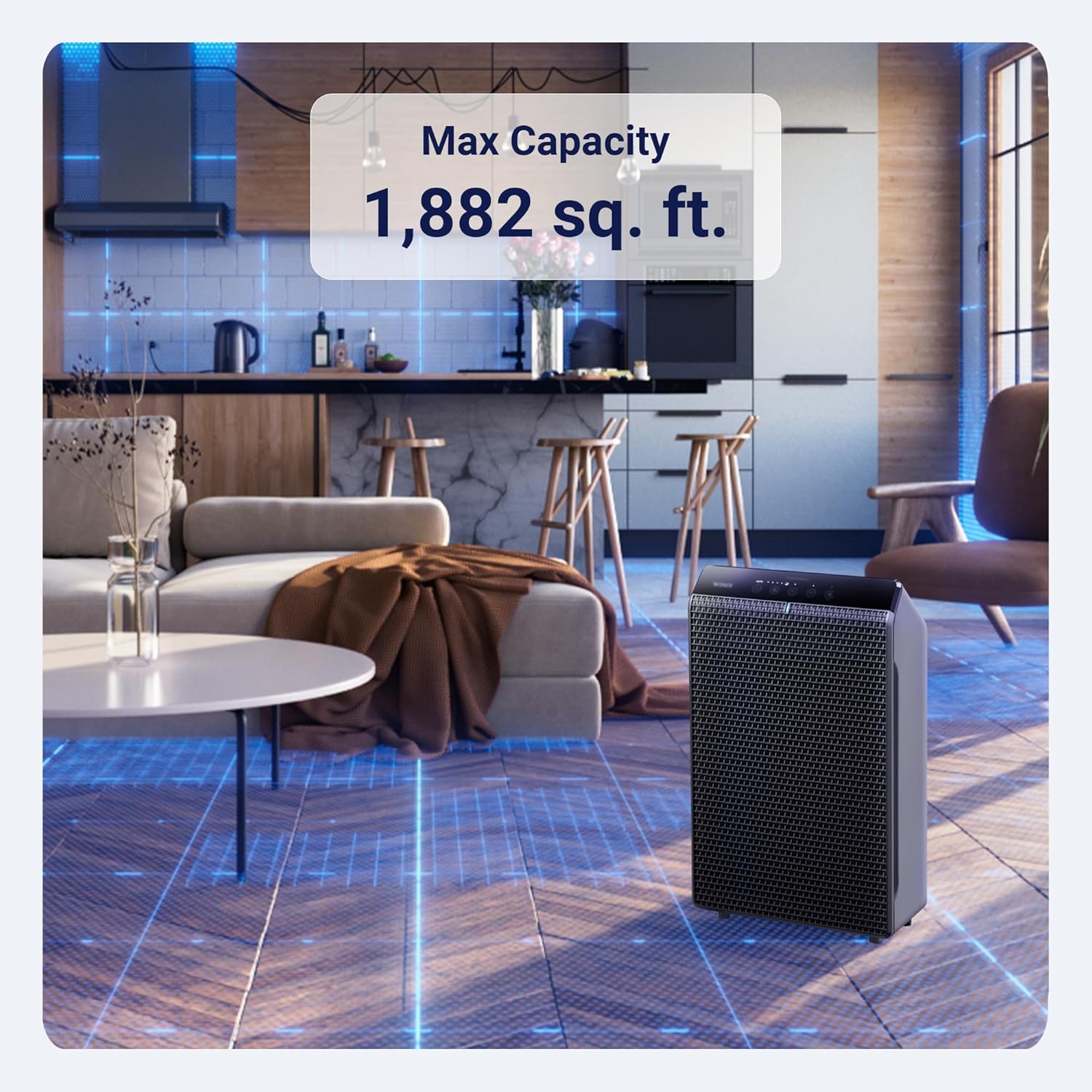 WINIX 5520 Air Purifier - True HEPA Filter & Air Quality Monitor for Large Rooms Up to 1882 Ft²