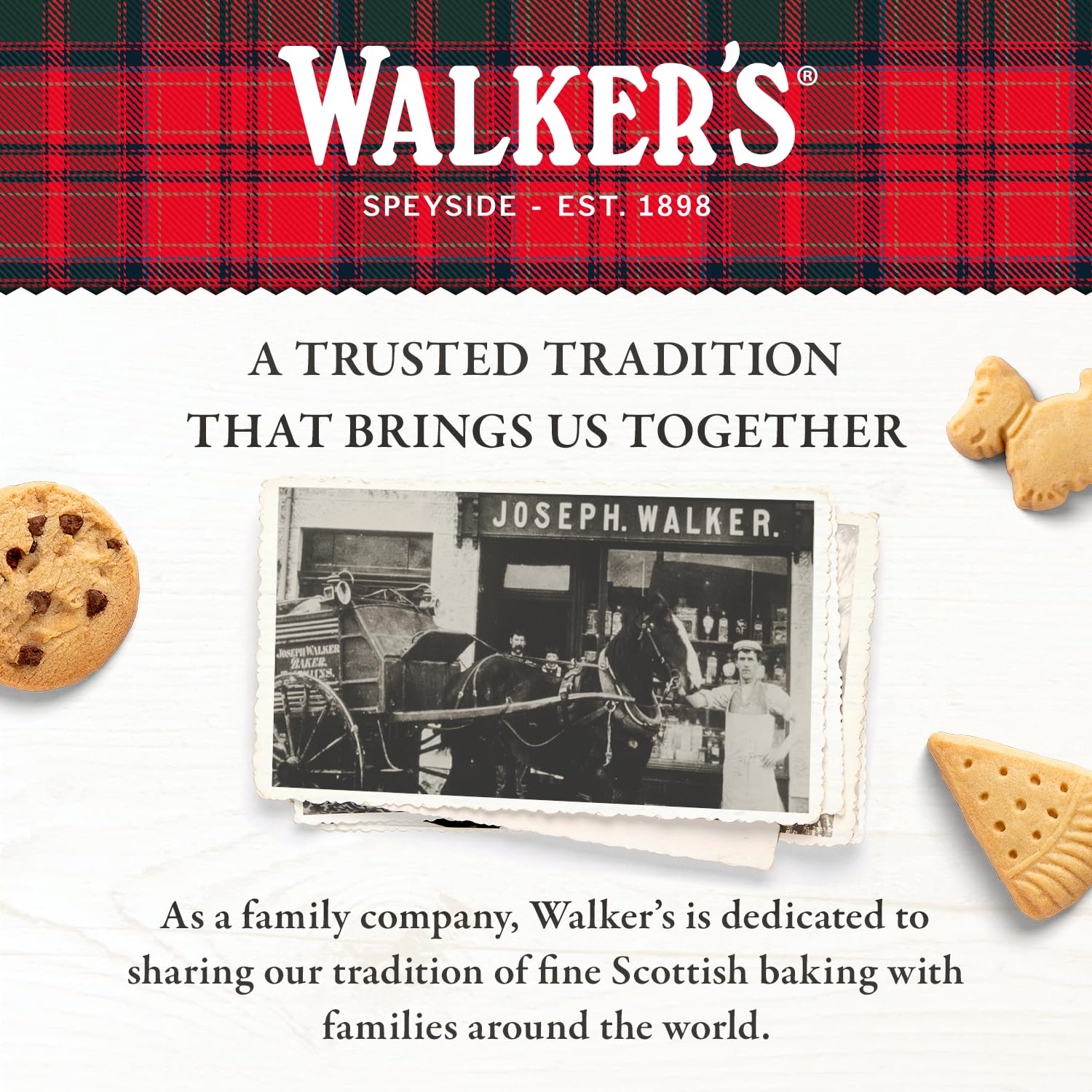 Walker’s Advent Calendar - Limited Edition Shortbread Cookies from Scotland | 24 Count (10.4 oz) - Festive Shapes & Flavors