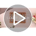 Teak Wood Slotted Soap Holder - 1pc Non-Slip Design for Kitchen Sink