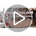 Champagne Gold Sequin Christmas Tree Skirt - 48 Inch Velvet Holiday Decor