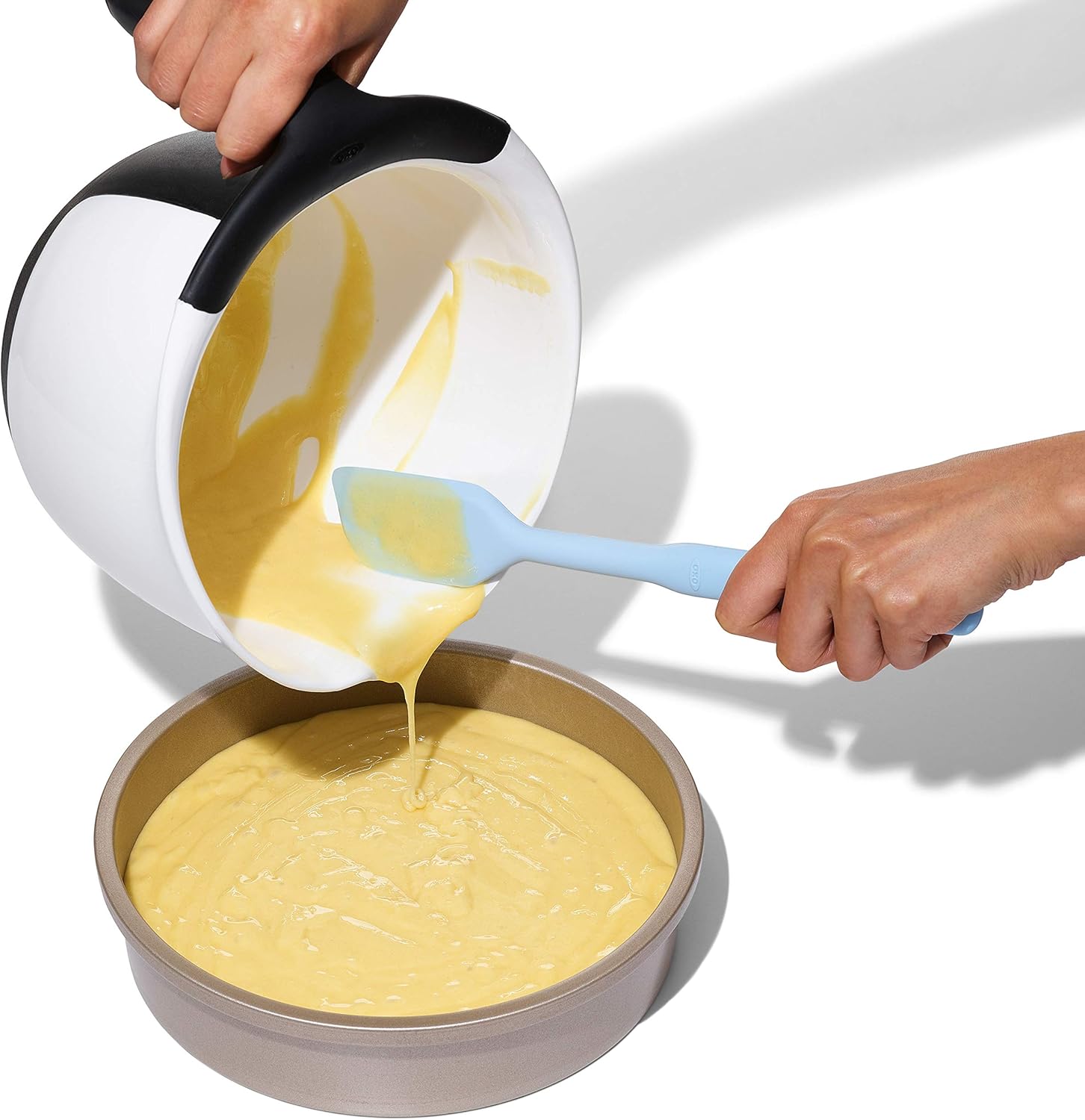 OXO Good Grips Silicone Spatula Set - 3 Pieces in Vibrant Multicolor | Perfect for Cooking & Baking