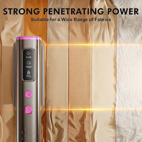 Travel Steamer for Clothes, 100V-240V Portable Iron, 15s Fast Heat Up, 2 in 1 Handheld Steamer & Iron, LED Display, 150ml Large Water Tank, Compact Travel Size Ideal for Worldwide & European Use