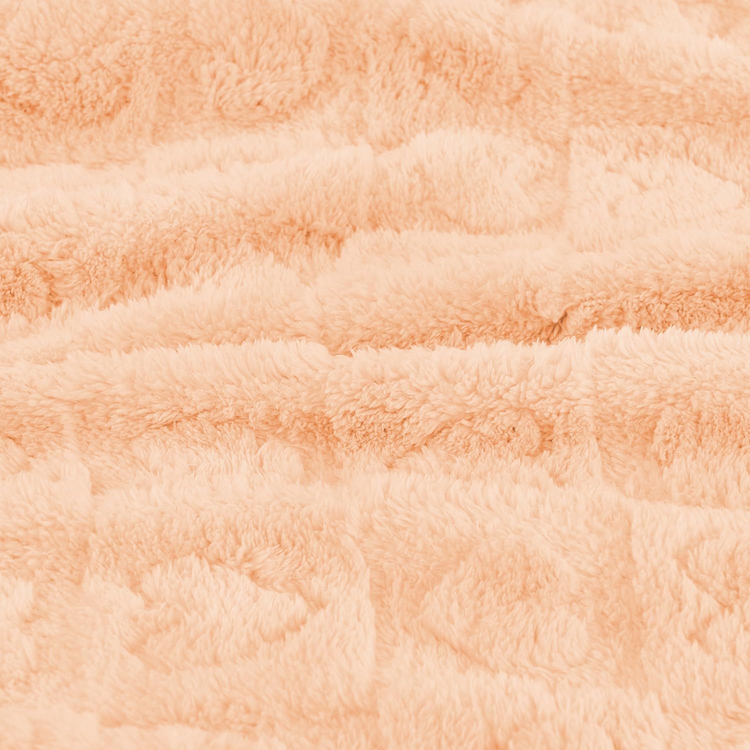 Yurhap Fleece Baby Blanket - Ultra Soft Heart Checkered Design | Cozy 30"x40" Apricot Pink for Infants