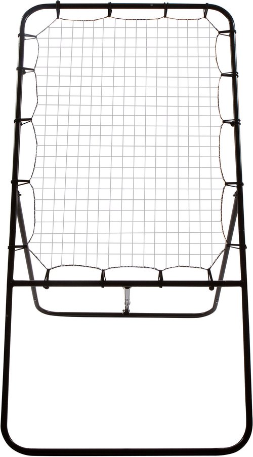 4' Lacrosse Bounce Back Rebounder Pitch Back Ball Return Training Screen by Trademark Innovations,Black