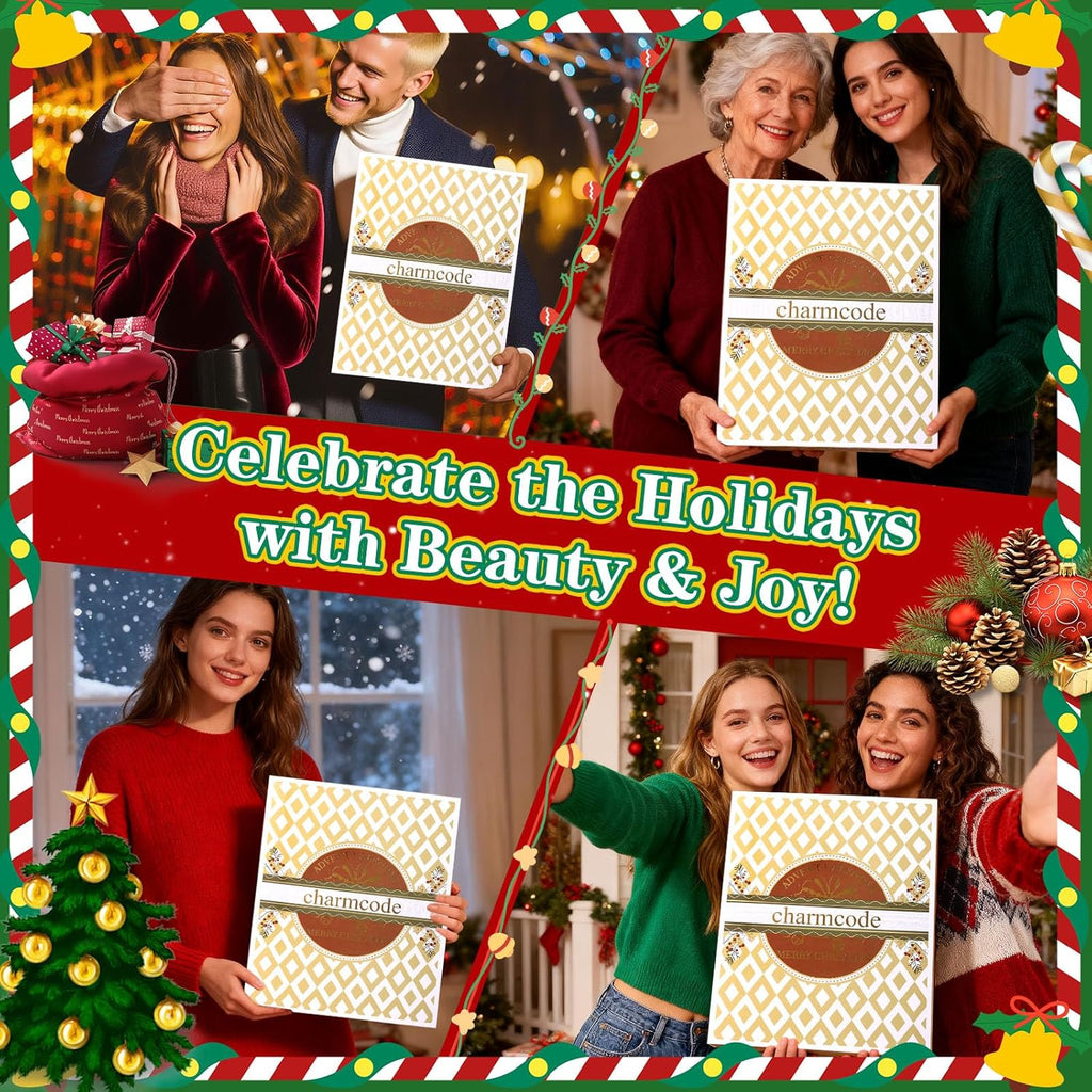 CHARMCODE Makeup Advent Calendar 2025 - 24 Days of Holiday Beauty Surprises for Women & Teens
