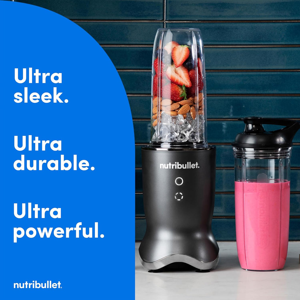 Nutribullet Ultra Personal Blender - 32 Oz Capacity | Sleek Gray Design for Smoothies & Shakes