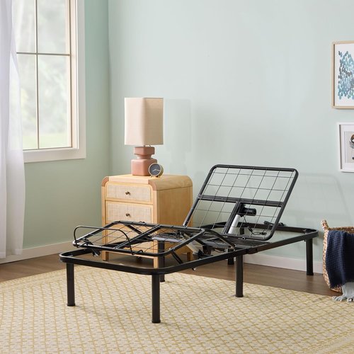 Linenspa Adjustable Bed Frame - Ergonomic Electric Base with Independent Head & Foot Incline - Twin XL