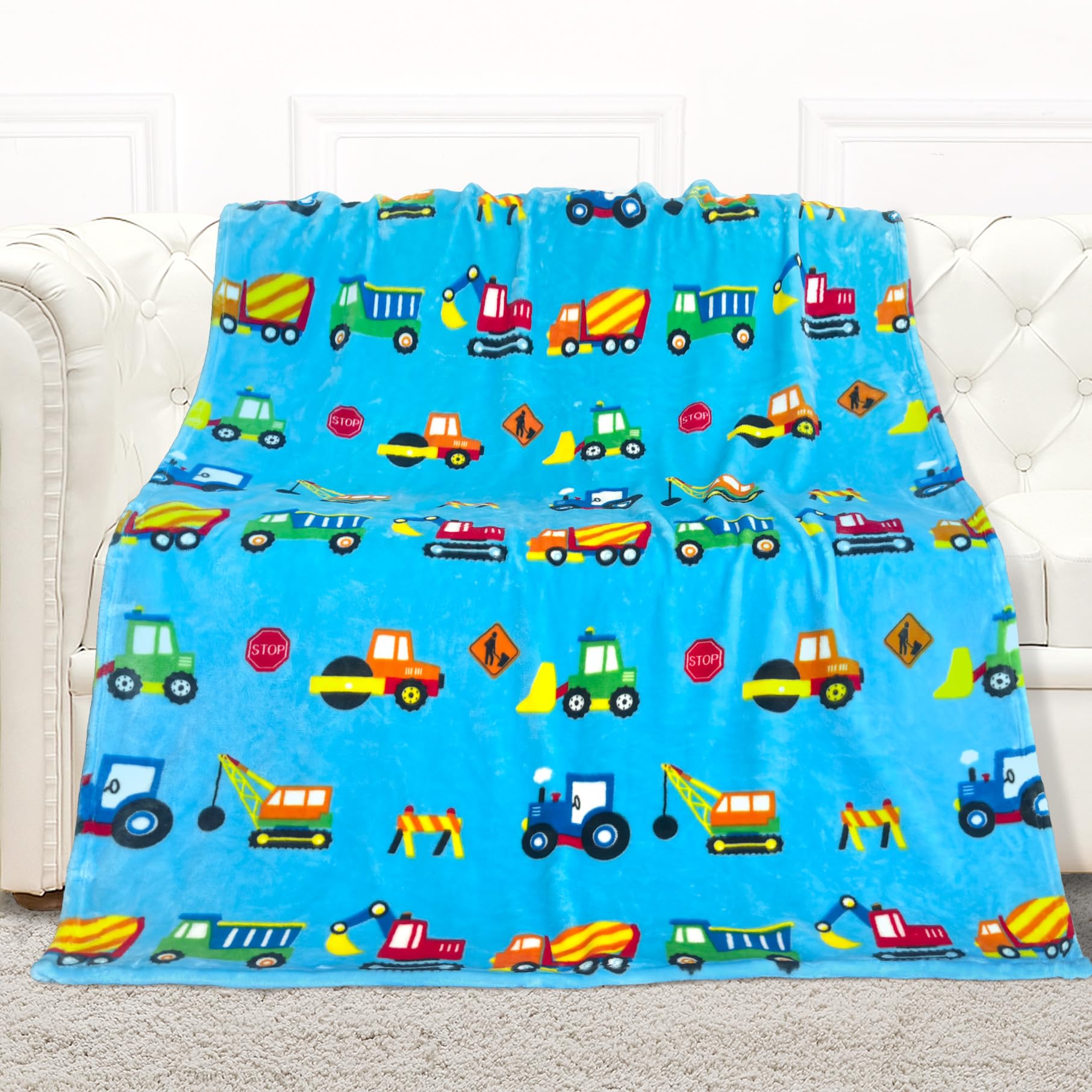 mermaker Rainbow Blanket for Girls and Boys, 380 GSM Pink Rainbow Blankets for Kids, Cartoon Cute Rainbow Toddler Blankets for Baby, Soft Fleece Baby Blanket for Crib and Stroller (30x40 inches)