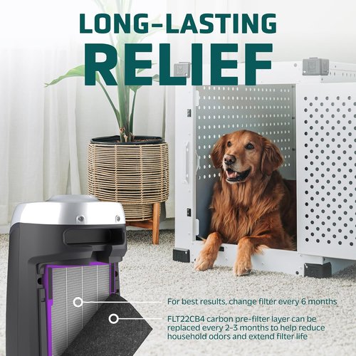 Germ Guardian FLT4850PT True HEPA Replacement Filter B - Pet Pure Treatment for C4900, AC4825 & More