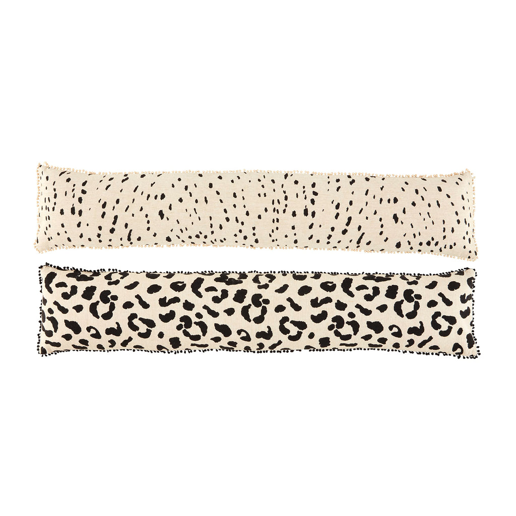 Mud Pie Cheetah Animal Print Pillow, 7" x 35"