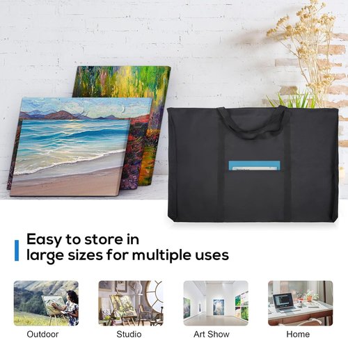 JJRING Art Portfolio Tote Bag - Lightweight Dacron Design | 25'' x 37'' for 24'' x 36'' Sketching & Drawing