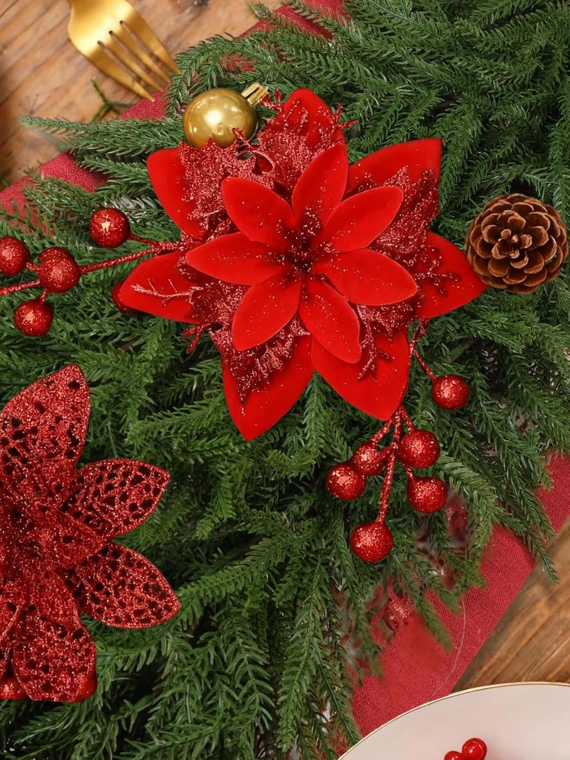 Norfolk Pine Garland - 6FT Lush Realistic Artificial Greenery - Perfect for Christmas Decor | Mantle, Fireplace, Stair, Table Centerpieces