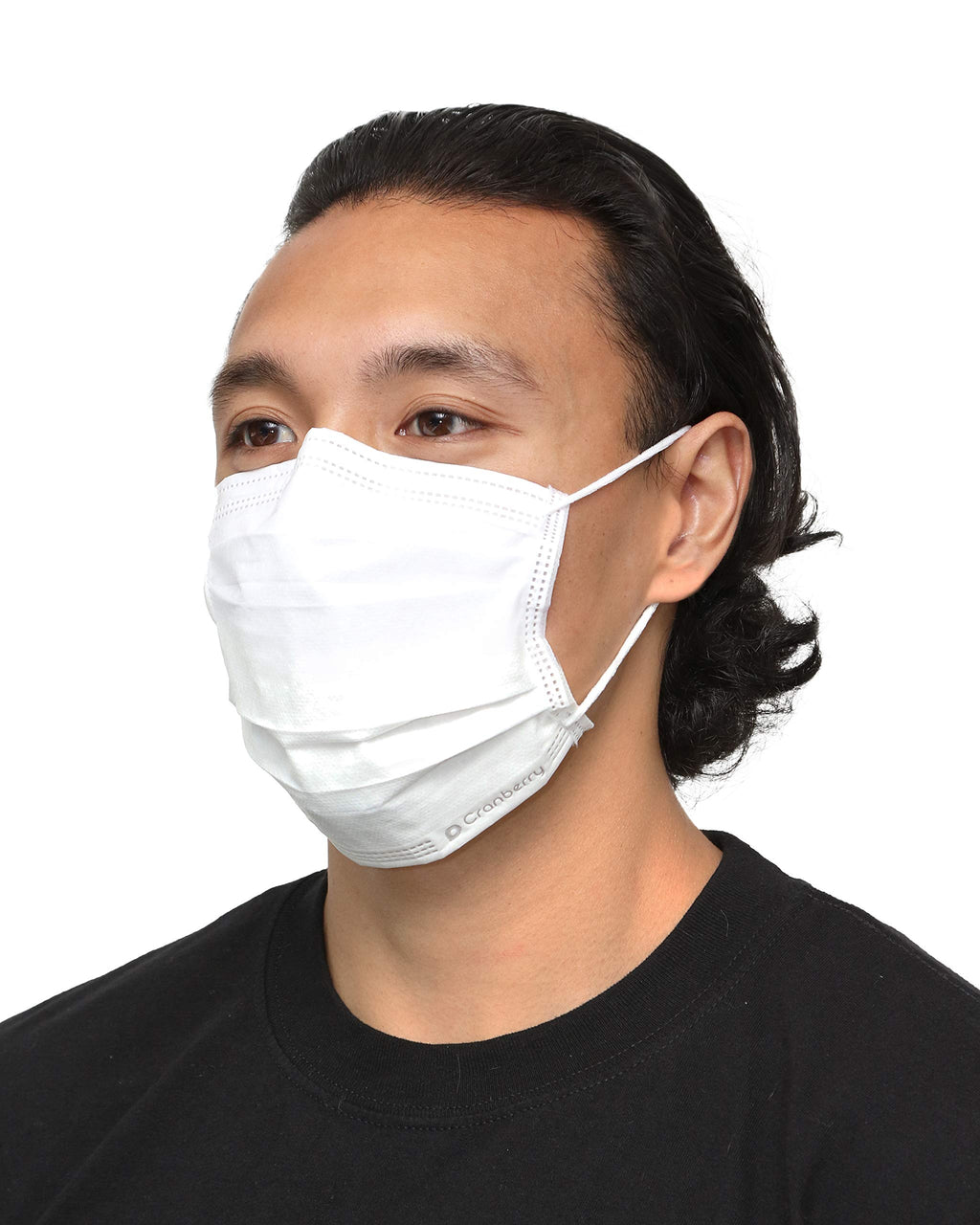 Cranberry USA S3160Wcase S3+ Earloop Face Mask, 3-Ply, Disposable, White (Pack of 400)