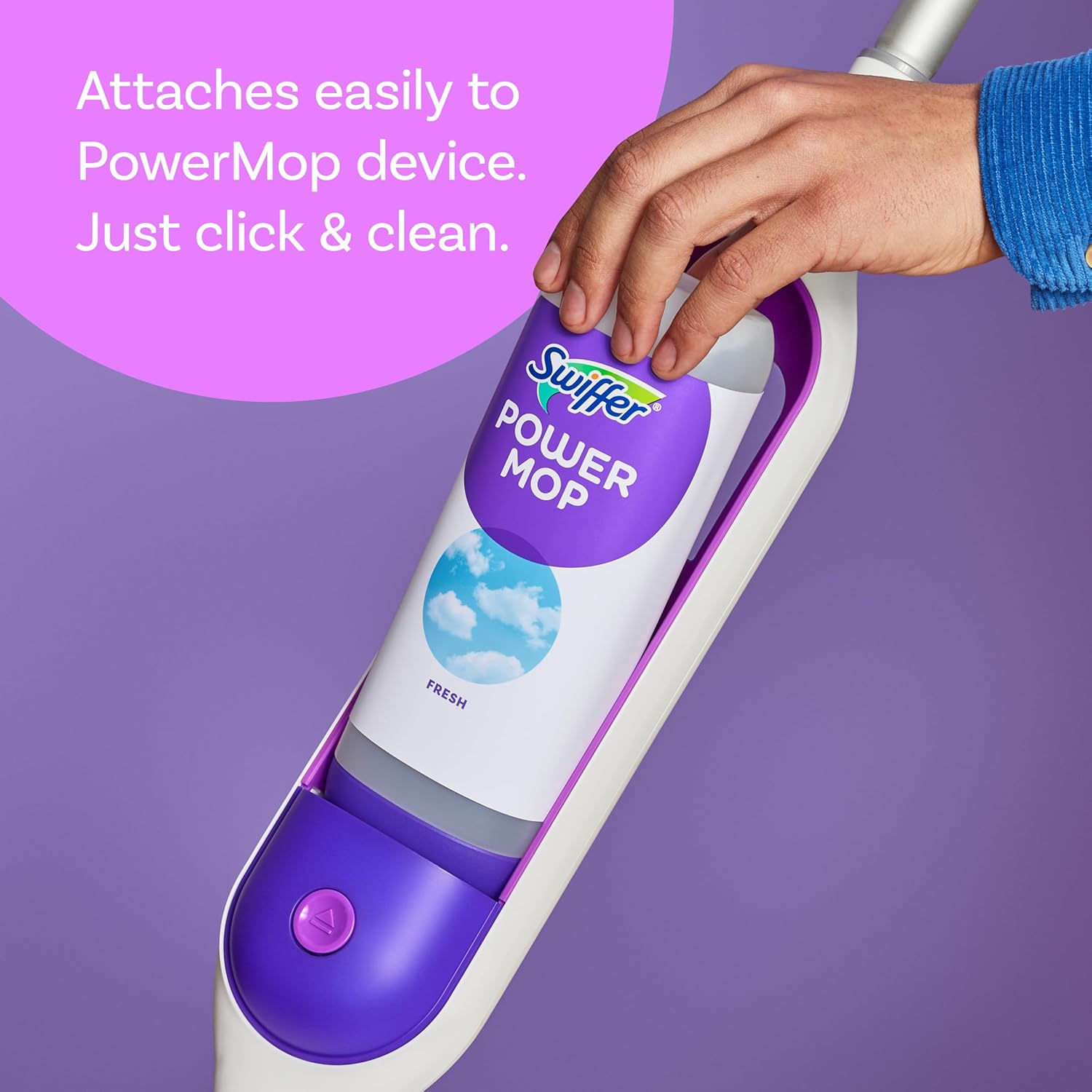 Swiffer PowerMop Floor Cleaning Solution - Fresh Scent Refills, 25.3 fl oz | 2 Pack