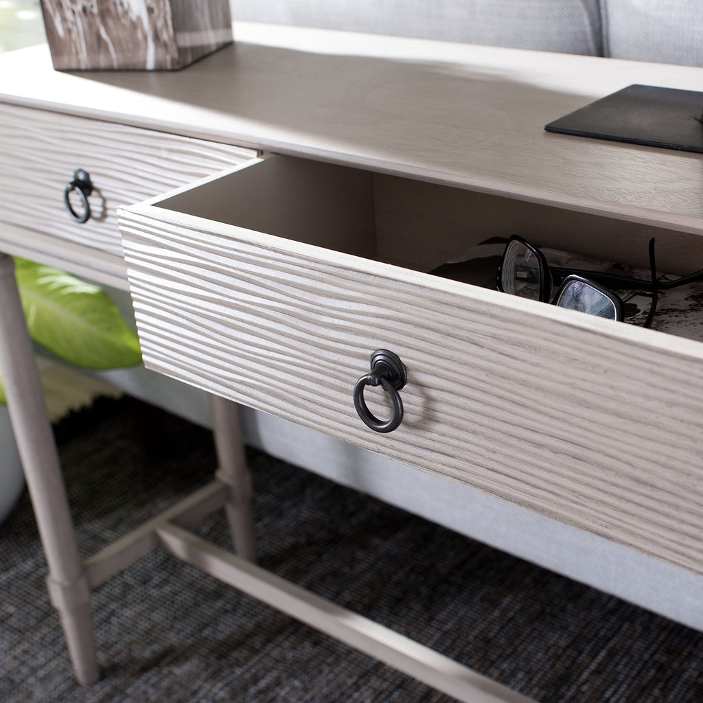 Safavieh Home Collection Aliyah Greige 2-Drawer Console Table