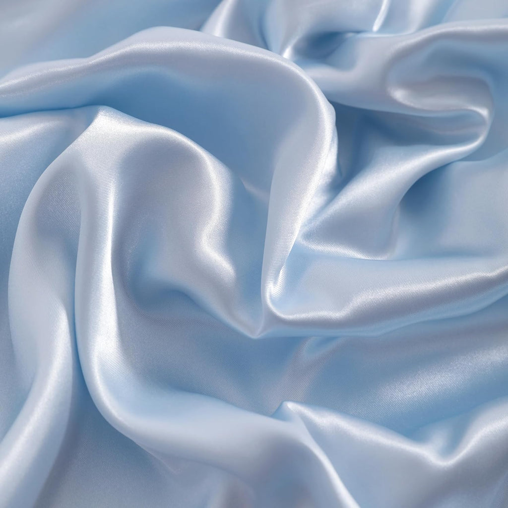NTBAY Satin Pillowcases - Luxurious 2 Pack for Hair & Skin | Silky Envelope Closure, 20x26 Inches, Aqua