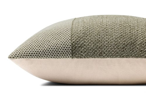 Loloi II Collection PLL0170 Ivory/Green 22'' x 22'' Cover Only Pillow
