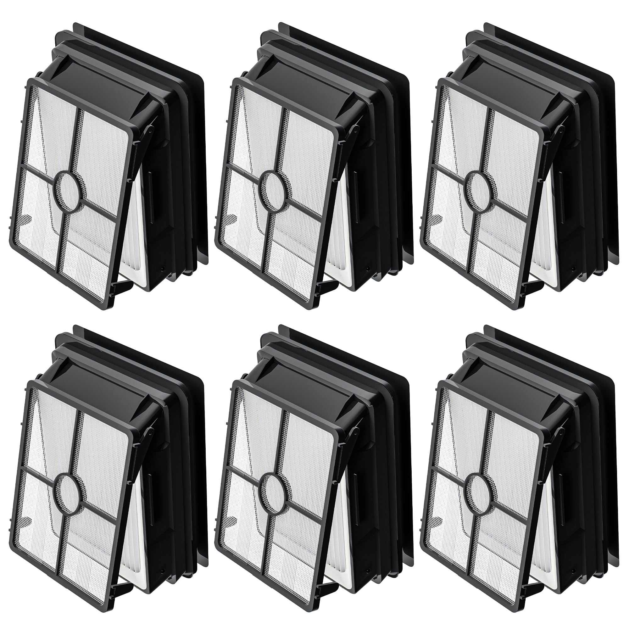 6 Pack 1866 Filters Compatible with Bissell Crosswave 3888A 1785 2210 2211 2304 2306 2551 2554 2590 2593 2596 CrossWave Cordless Max All in One Wet-Dry Vacuum Cleaner, Compare to Part # 1608684