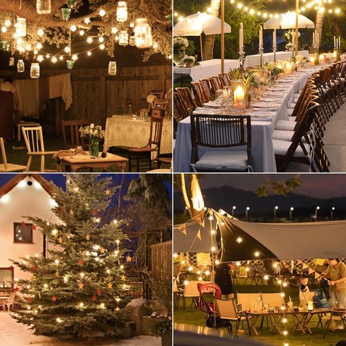 LEXKAEQI 33Ft 80 LED Star String Lights,8 Modes Globe Fairy Lights Battery Operated with Remote&Timer,Waterproof Christmas Globe Lights for Indoor Outdoor Bedroom Garden Party Decor Warm White