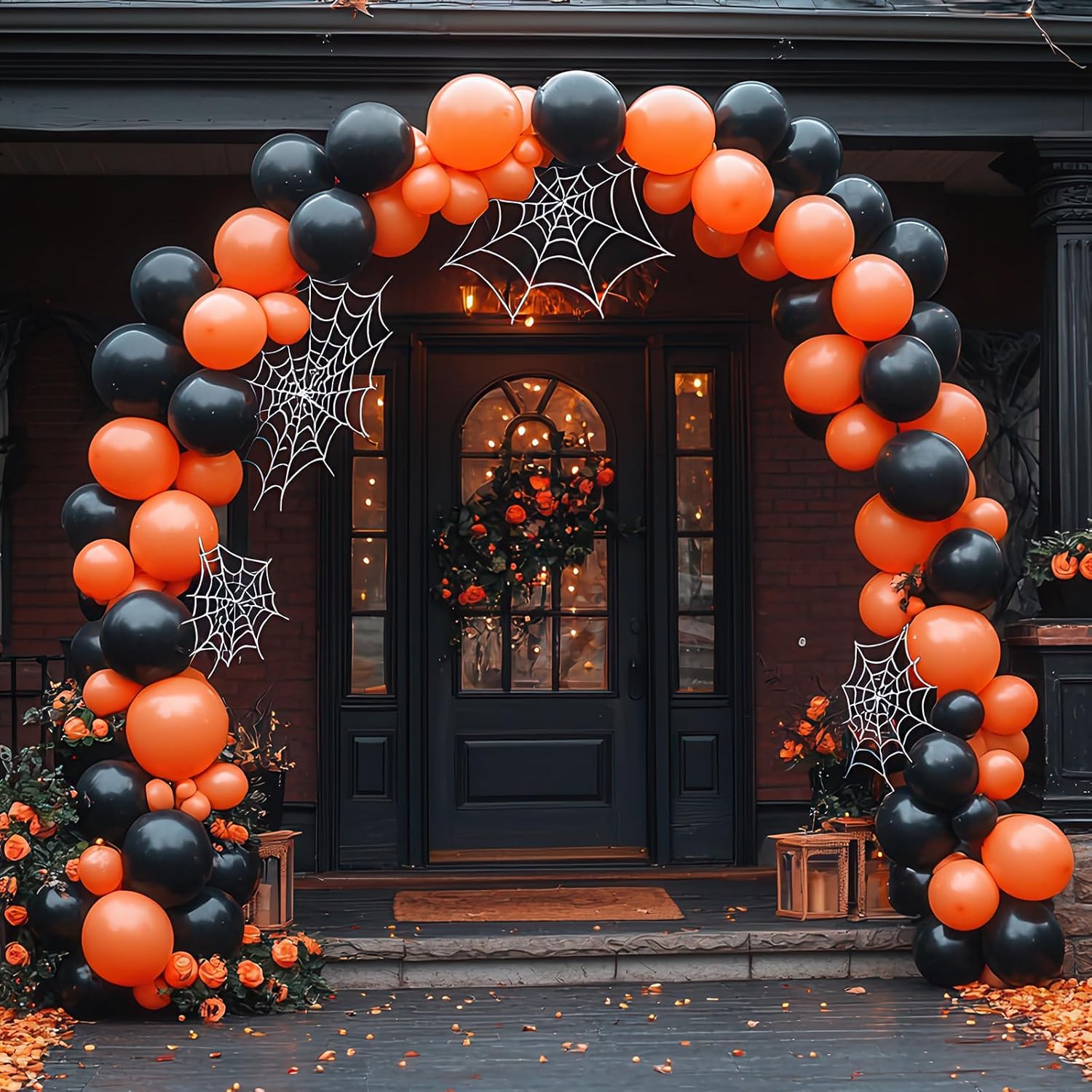 RUBFAC Black Balloons - 135pcs in Various Sizes (5-18 Inch) for Halloween, Birthday & Wedding Decor
