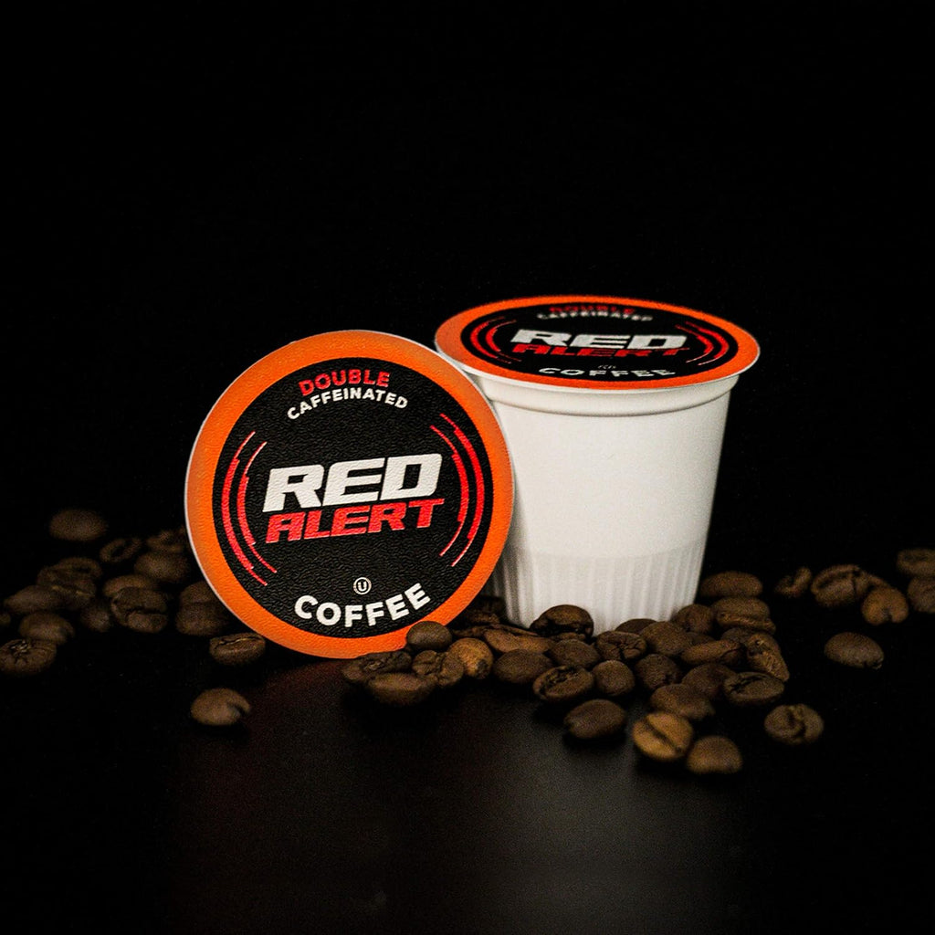 Red Alert Coffee Extra Strong Coffee Pods - Recyclable & Compatible With 2.0 Keurig Brewers | 40 Count Pack