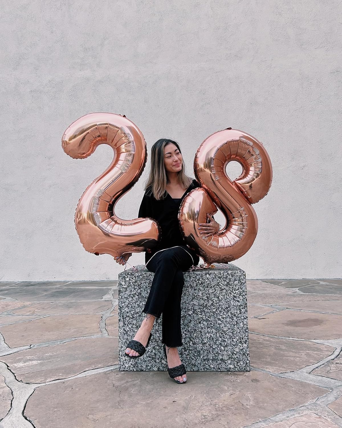 Rose Gold Number 8 Balloon - 40 Inch Birthday Decoration for Boys & Girls | Perfect 8th Birthday Party Supplies