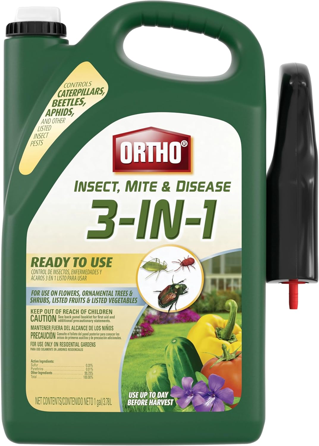 Ortho Insect Mite & Disease Control - 3-in-1 Ready-To-Use Solution | 1 Gallon Size