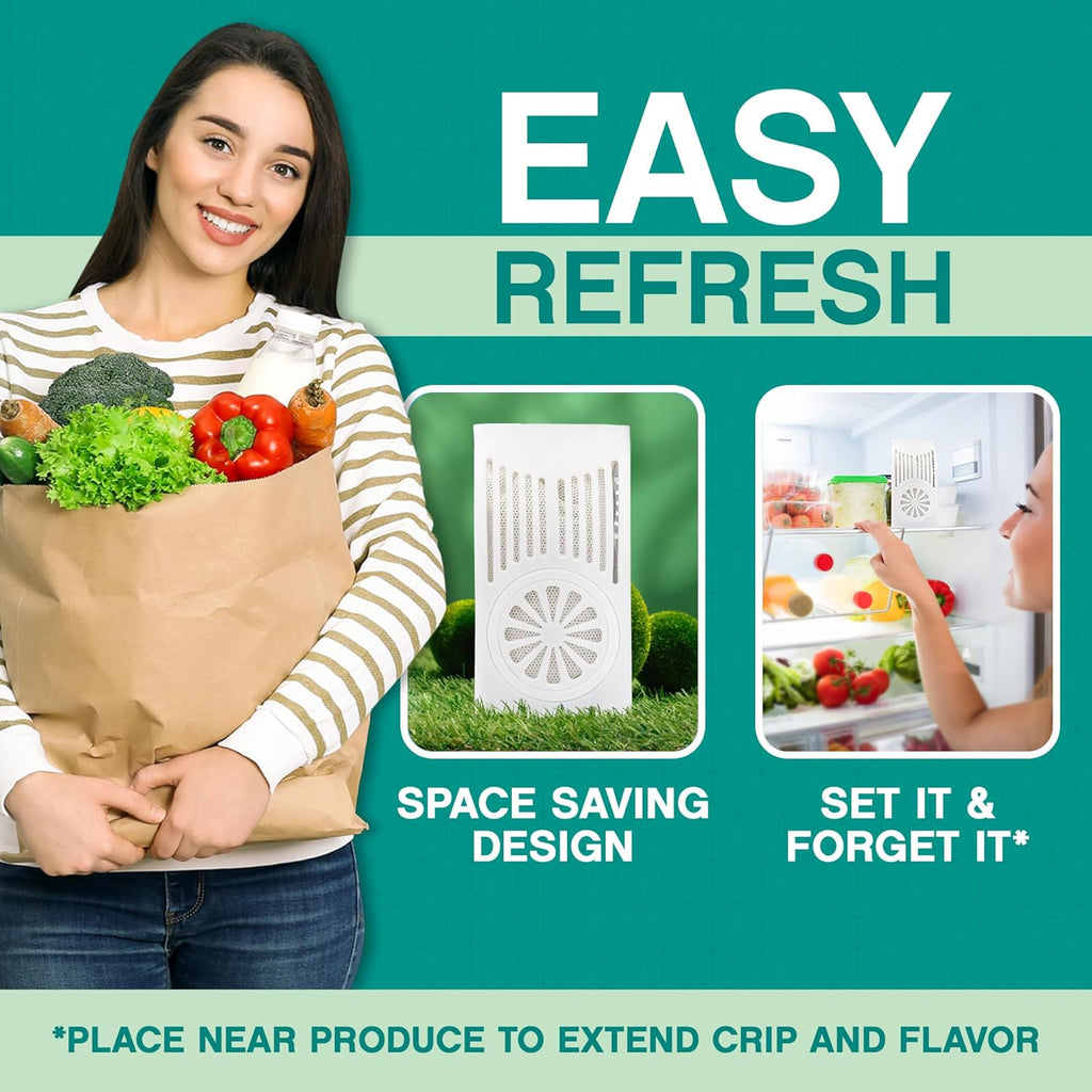 Zeolite Refrigerator Deodorizer - Long-Lasting Odor Eliminator for Fridge & Freezer | 1-Pack