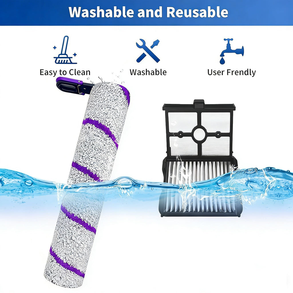 S20 Pro Accessories for NARWAL S20 Pro Wet Dry Vacuum Cleaner, NARWAL Replacement Parts inclue 4 HEPA Filters & 2 Brush Rollers