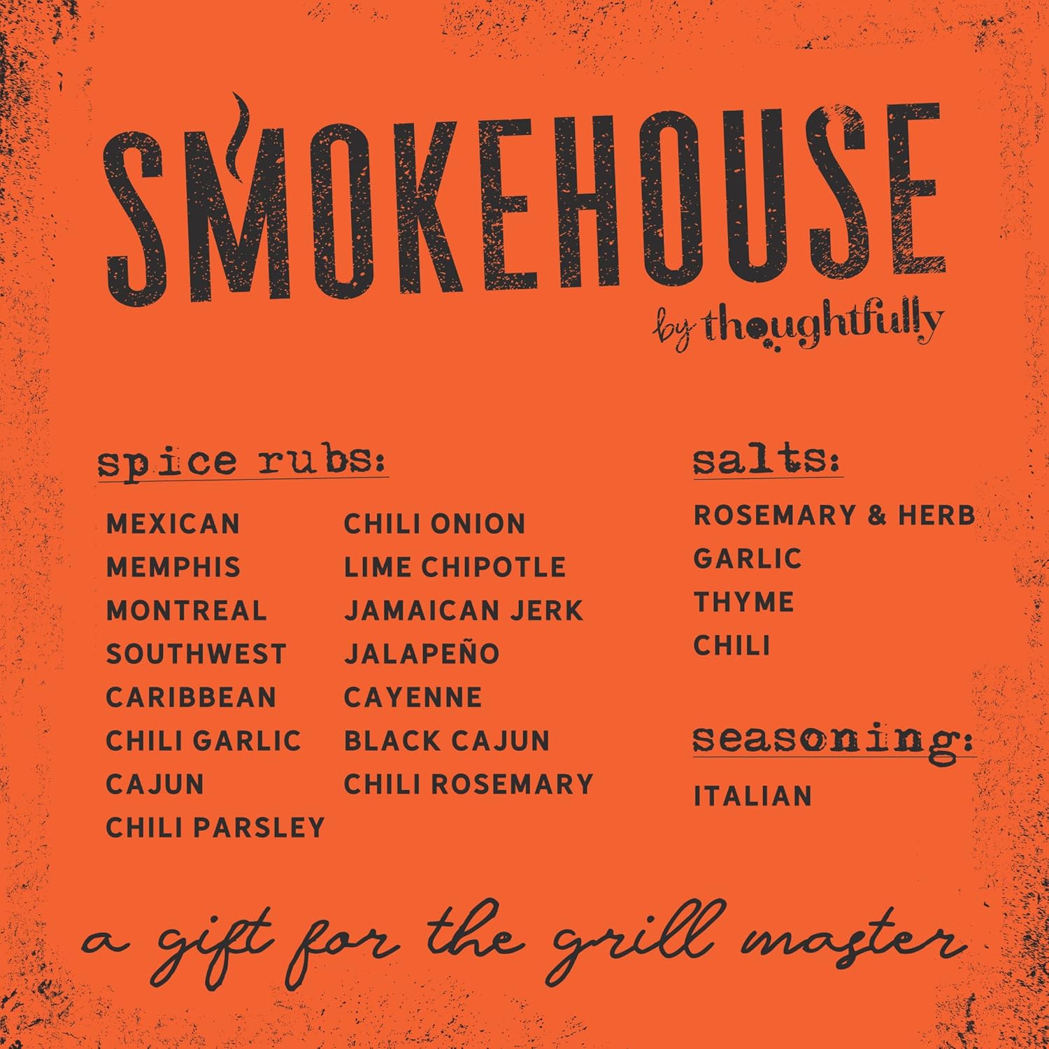 Smokehouse by Thoughtfully Ultimate Grilling Spice Set - 20 Flavor Seasoning Gift Set for BBQ Enthusiasts