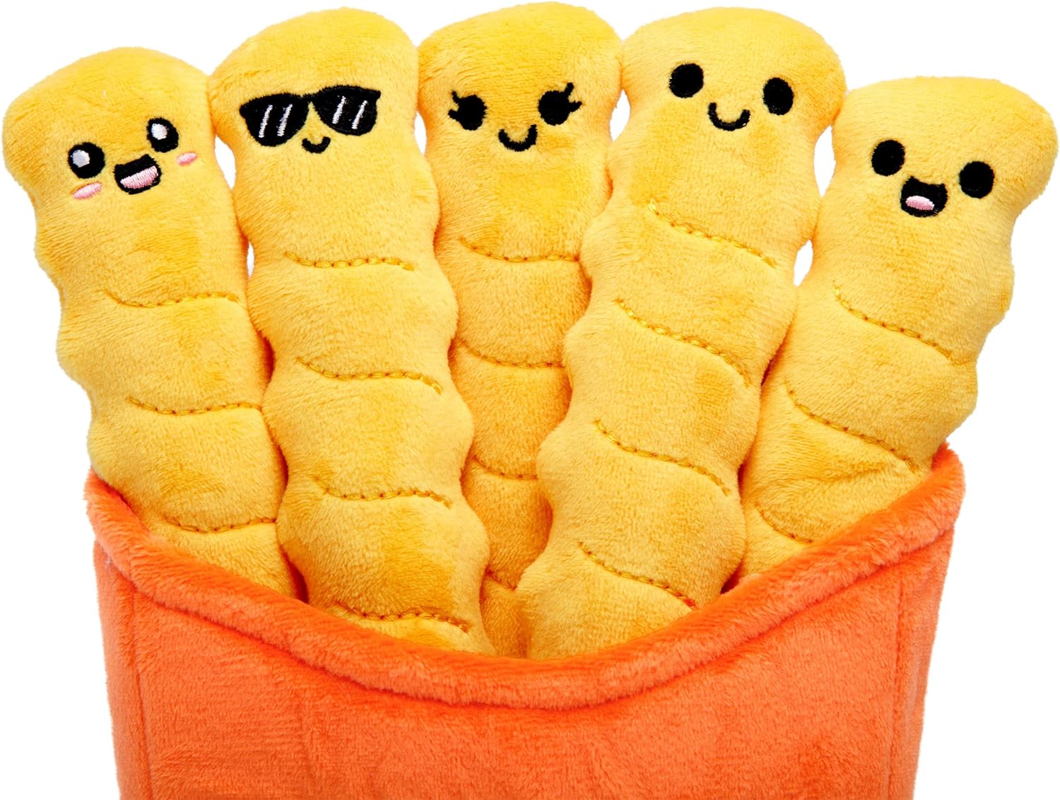 WHAT DO YOU MEME? Plush Emotional Support Crinkle Fries - Soft & Cuddly Comfort Toy