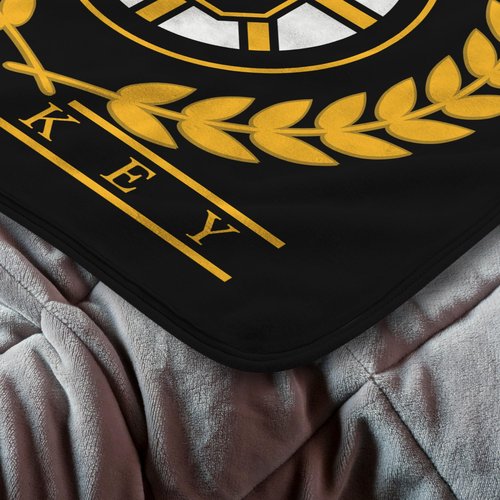 Northwest NHL Boston Bruins Silk Touch Throw Blanket - Official NHL Licensed, Ultra-Soft Fleece - Cozy Game Day Essential for Fans, Unisex Gift, 46" x 60"