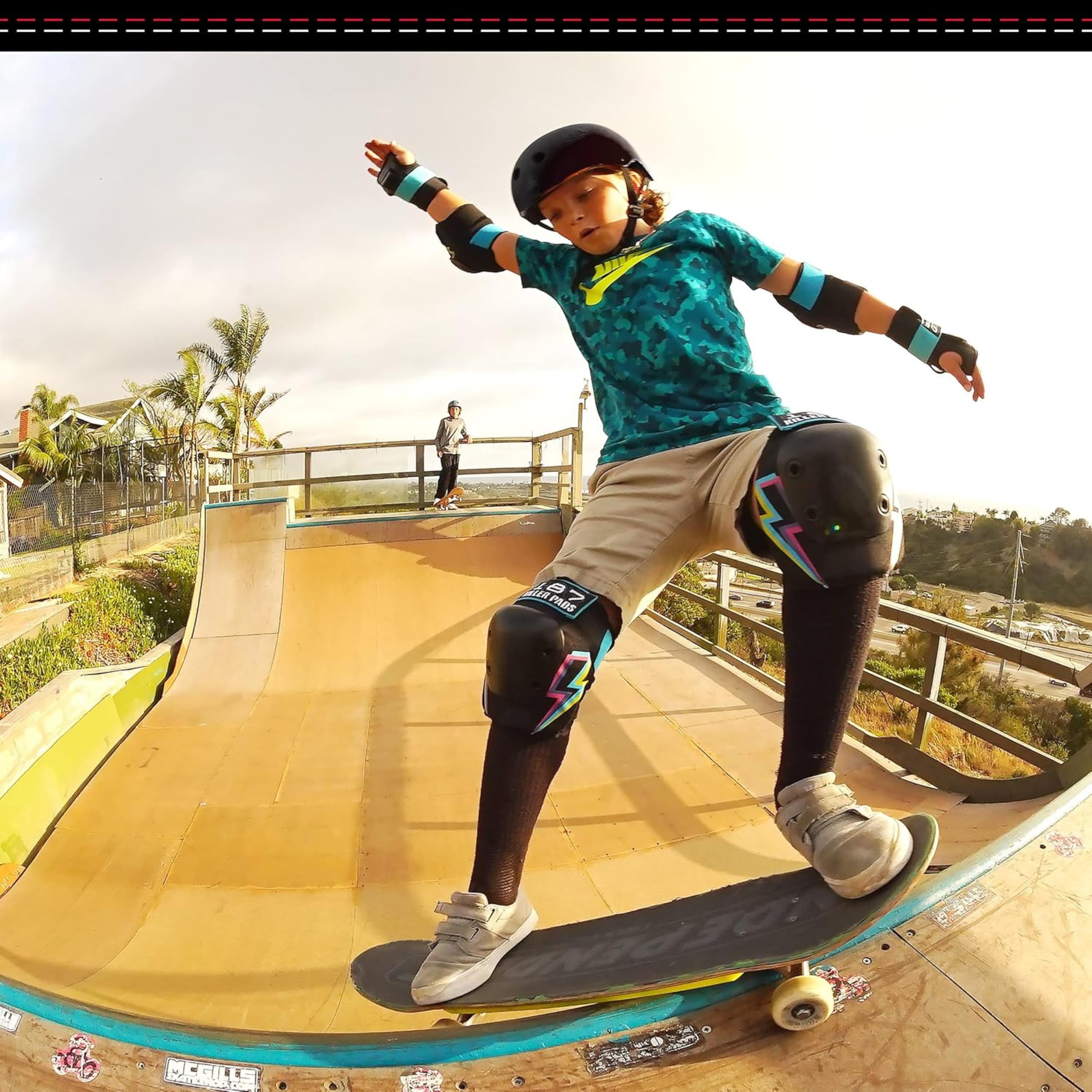 187 Killer Pads Six Pack Pad Set, Elbow Pads, Knee Pads, and Wrist Guards - Ideal for Skateboarding, Roller Skating, and Inline Skating