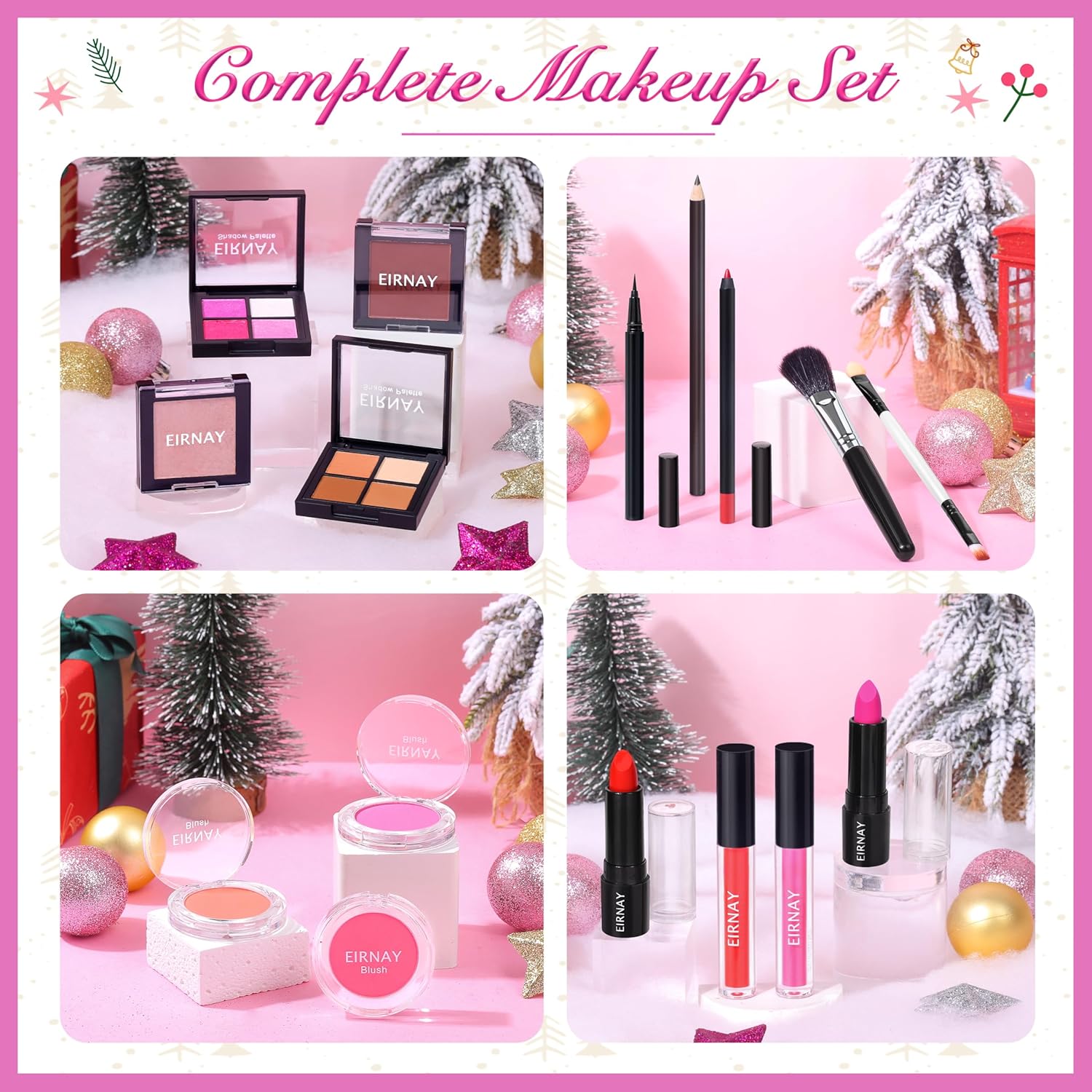 Skiennix Makeup Advent Calendar 2025 - 24 Days of Holiday Surprises for Women & Teens | Festive Gift Set