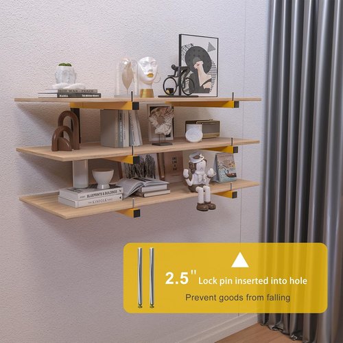 Lumber Storage Rack - Heavy Duty Wall Mount Organizer with 9-Level System | 1080 LB Capacity