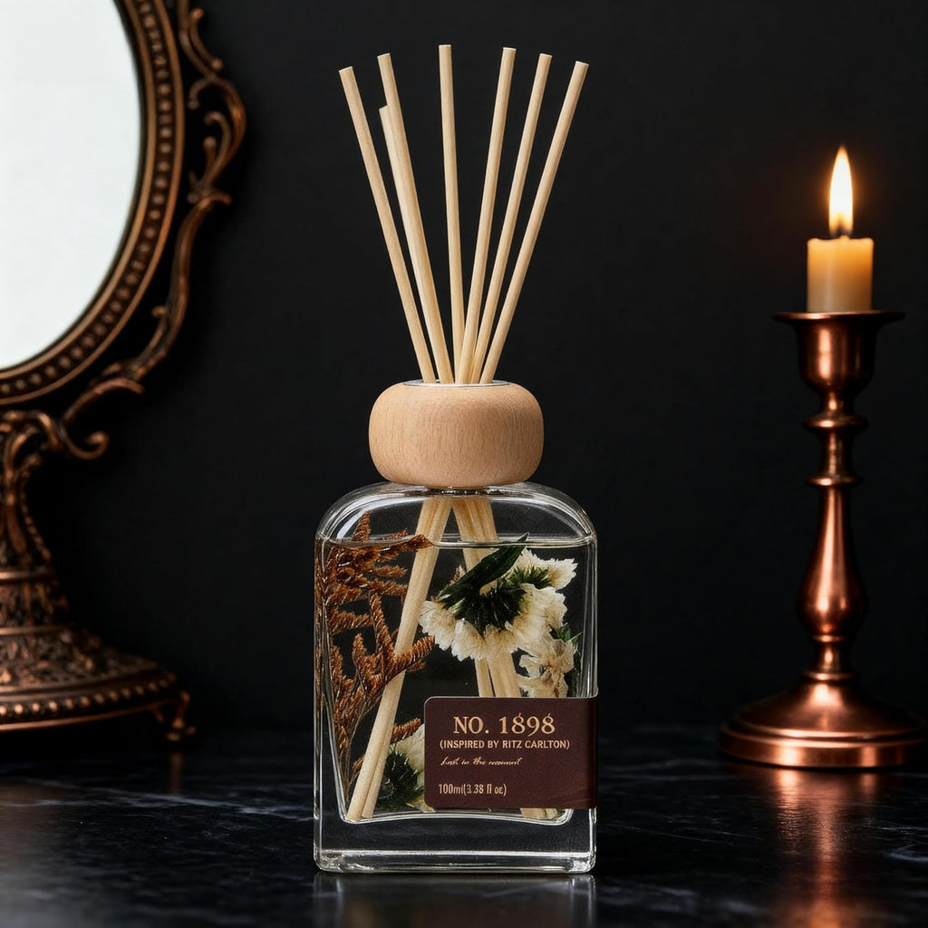 Ritz Carlton Luxury Reed Diffuser - No.1898 Hotel Collection | 100ml Long-Lasting Room Freshener Gift Set