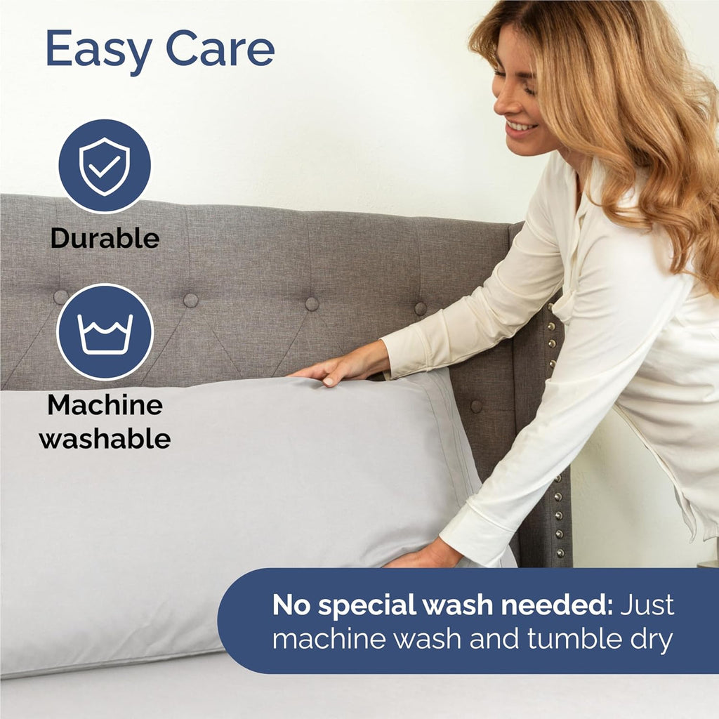 Split King Size 5-Piece Sheet Set - Comfy Cooling Bed Sheets | Hotel Luxury Bedding - Deep Pockets, Wrinkle-Free - Oeko-Tex Certified - French Grey